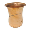 6oz Hand-Hammered Pure Copper Glass – Matte Finish | 3.5" Diameter x 3.5" Height