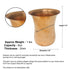 Full copper glass with 3.5" diameter and height – hammered exterior