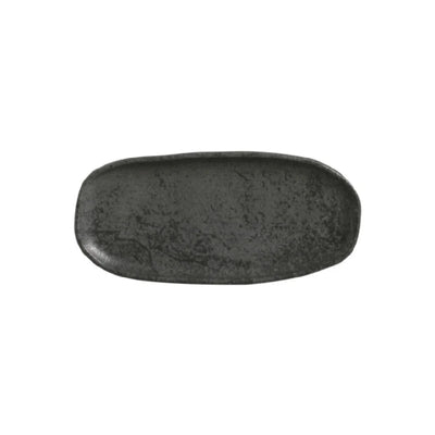 Porto Brasil Shallow Oval Platter Stoneware Chromium  ( Case of 12)