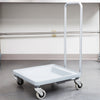 Cambro Gray Camdolly with Handle for Camracks – Heavy-Duty Dish Rack Transport Dolly
