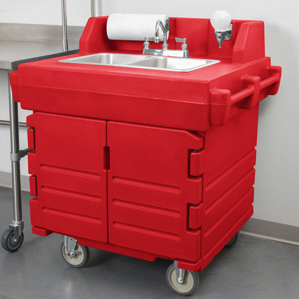 Cambro Kiosk Portable Hand Sink Station for Commercial Foodservice and Outdoor Events