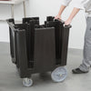 Cambro Commercial Versa Dish Caddy with Self-Leveling Platform and Swivel Casters for Plate Storage & Transport