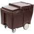 Cambro Ice Caddy 125 lb with Large Wheels and Swivel Casters for Commercial Ice Transport