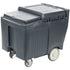 Cambro Ice Caddy 125 lb with Large Wheels and Swivel Casters for Commercial Ice Transport