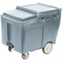 Cambro Ice Caddy 125 lb with Large Wheels and Swivel Casters for Commercial Ice Transport