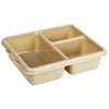 Cambro Camwear 9 x 11 Three Compartment Deep Meal Delivery Tray ( Case of 24 )