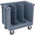 Cambro Adjustable 2 Divider Commercial Dish and Tray Cart