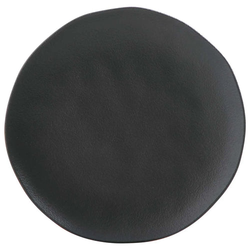 Porto Brasil Organic Plates Stoneware Matte Black ( Case of 12)