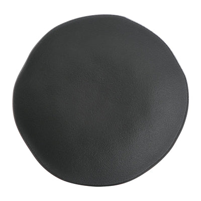 Porto Brasil Organic Plates Stoneware Matte Black ( Case of 12)