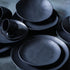 Porto Brasil Coffee Cup With Saucer Stoneware Matte Black ( Case of 12)