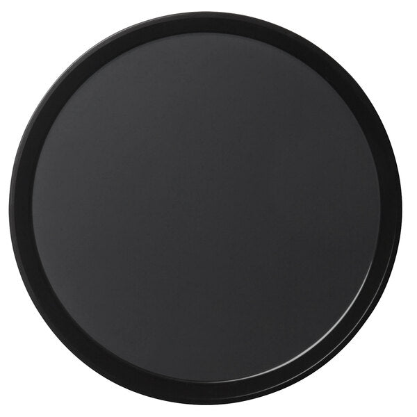 Cambro Polytread® 16" Black Round Serving Tray
