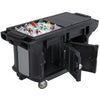 Cambro Versa Ultra 5 ft Heavy Duty Mobile Cold Food Service Table with Storage Black