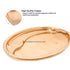 Elegant copper oval Thali displayed on dining table