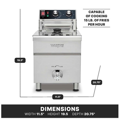 Waring WDF1700 - 15 lb. Heavy-Duty Deep Fryer