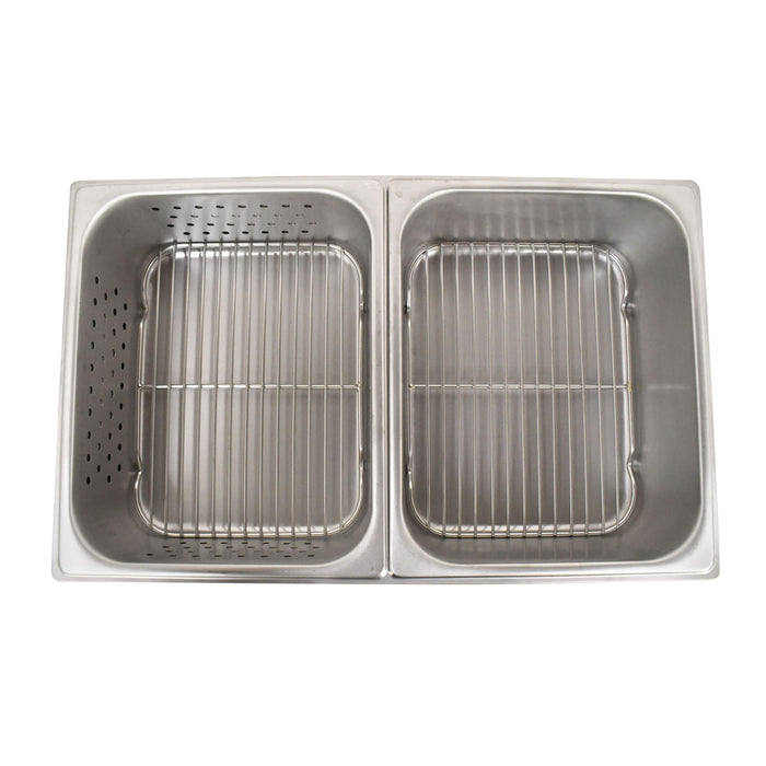 Omcan FW-TW-3050 Stainless Steel Hotdog Steamer and Bun Warmer, 30 Buns and 50 Hotdogs Capacity – 120 V, 1.2 kW