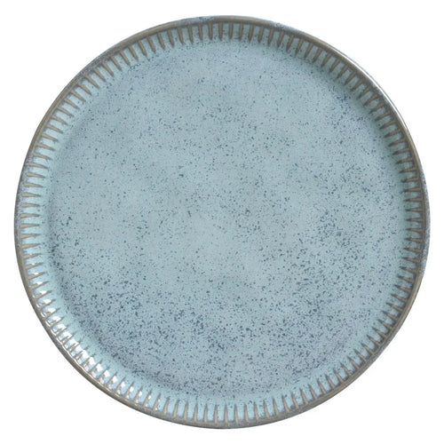 Porto Brasil Linhas Plates Stoneware Breeze ( Case of 12)