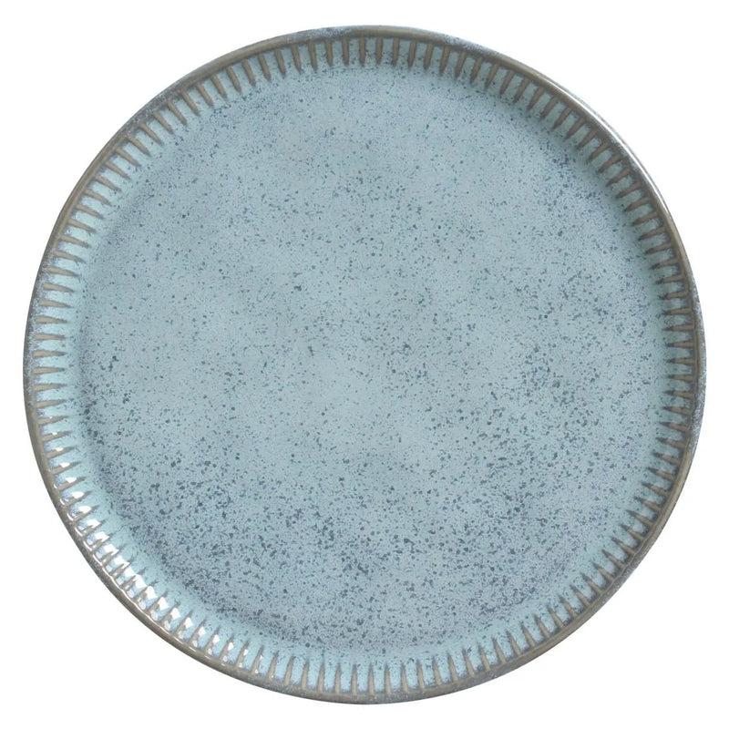 Porto Brasil Linhas Plates Stoneware Breeze ( Case of 12)