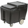 Cambro Ice Caddy 125 lb with Large Wheels and Swivel Casters for Commercial Ice Transport
