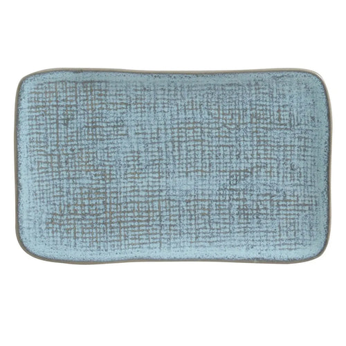 Porto Brasil Juta Rectangular Platter Stoneware Breeze ( Case of 12)