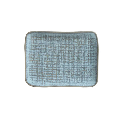 Porto Brasil Juta Rectangular Platter Stoneware Breeze ( Case of 12)