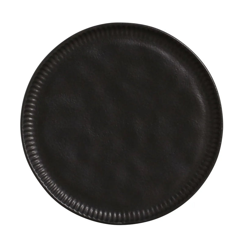 Porto Brasil Linhas Plates Stoneware Matte Black ( Case of 12)