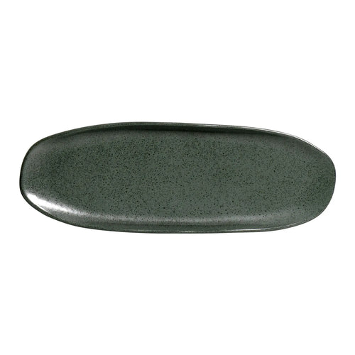 Porto Brasil Shallow Oval Platter Stoneware Greenery ( Case of 12)