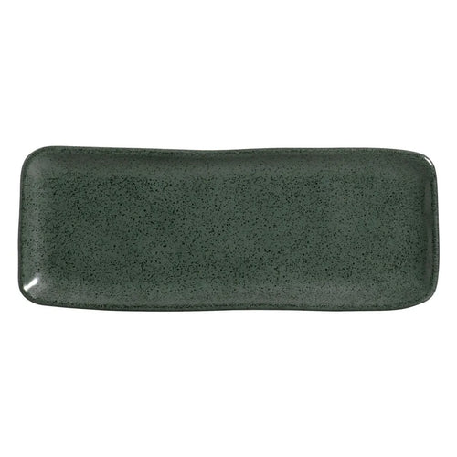 Porto Brasil Organic Rectangular Platter Stoneware Greenery ( Case of 12)