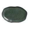 Porto Brasil Bio Shallow Oval Platter 11.81 in. Stoneware Greenery ( Case of 12)