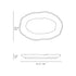 Porto Brasil Bio Shallow Oval Platter 11.81 in. Stoneware Pistache ( Case of 12)