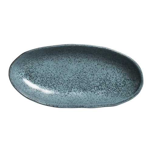 Porto Brasil Organic Deep Oval Platter 21.97" Stoneware Night Sky ( Case of 12)