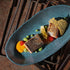 Porto Brasil Organic Deep Oval Platter 21.97" Stoneware Night Sky ( Case of 12)
