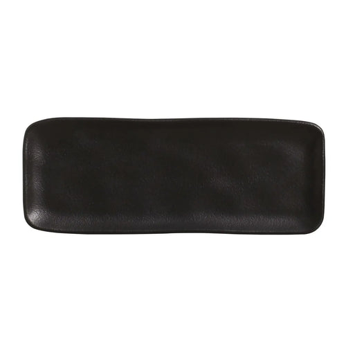Porto Brasil Organic Rectangular Platter Stoneware Matte Black ( Case of 12)
