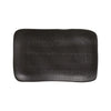 Porto Brasil Juta Rectangular Platter Stoneware Matte Black ( Case of 12)