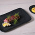 Porto Brasil Juta Rectangular Platter Stoneware Matte Black ( Case of 12)