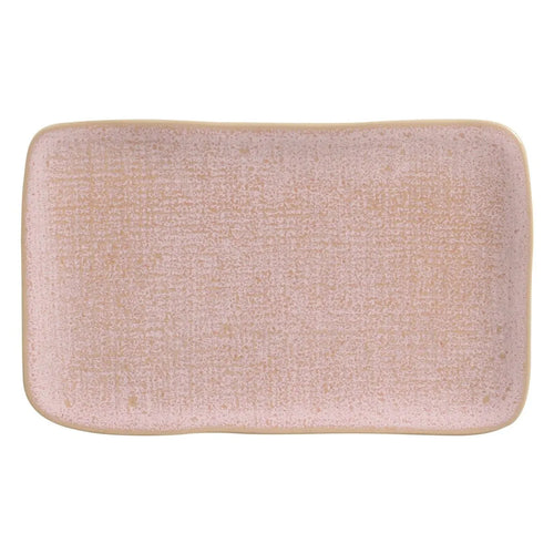 Porto Brasil Juta Rectangular Platter Stoneware Litchi ( Case of 12)