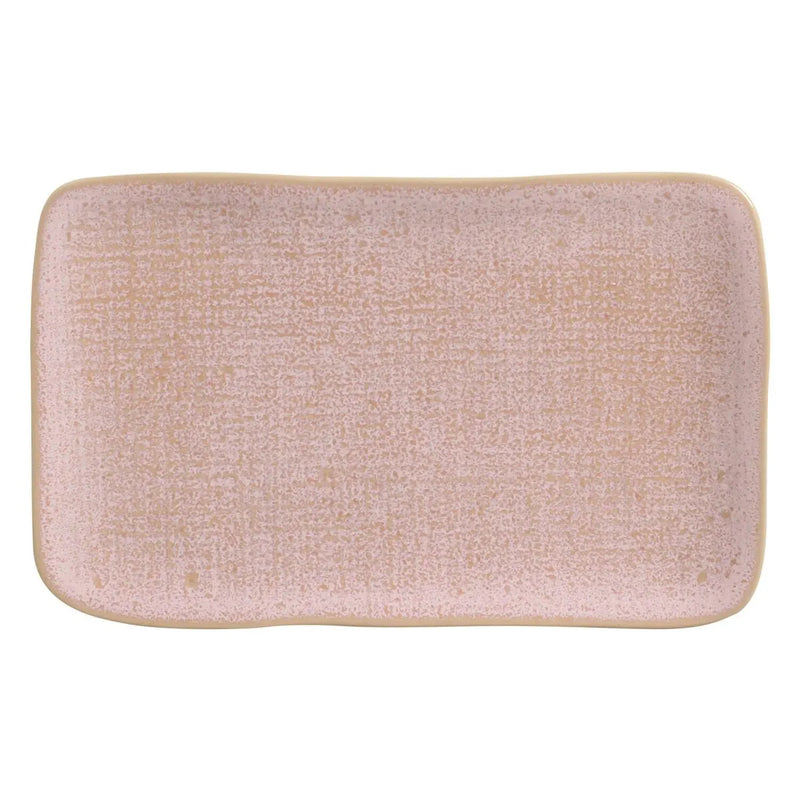 Porto Brasil Juta Rectangular Platter Stoneware Litchi ( Case of 12)