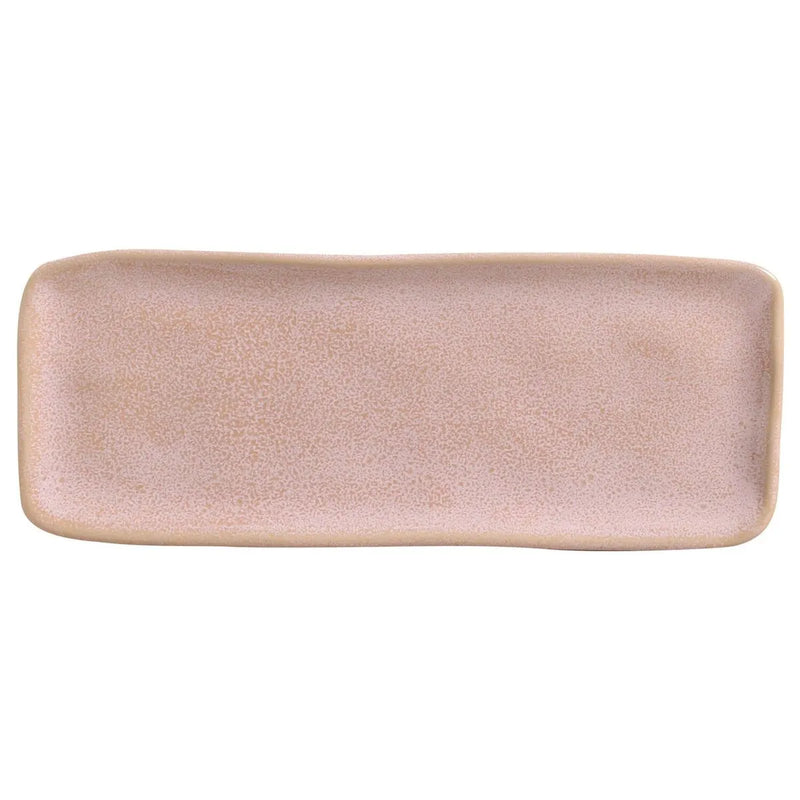 Porto Brasil Organic Rectangular Platter Stoneware Litchi ( Case of 12)