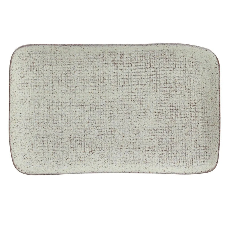 Porto Brasil Juta Rectangular Platter Stoneware Pistache ( Case of 12)
