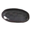 Porto Brasil Organic Deep Oval Platter 21.97" Stoneware Titanium ( Case of 12)