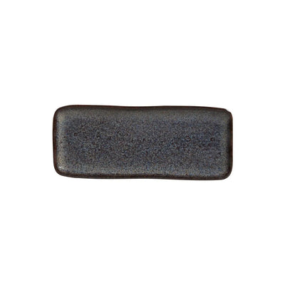 Porto Brasil Organic Rectangular Platter Stoneware Titanium ( Case of 12)
