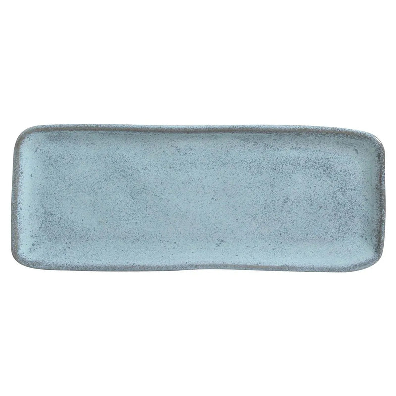 Porto Brasil Organic Rectangular Platter Stoneware Breeze ( Case of 12) (Copy)