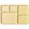Cambro Camwear®  10" x 14" Beige 5-Compartment Cafeteria Tray  ( Case of 24 )