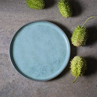 Porto Brasil Bio Dessert Plate Stoneware Ø8.46in Breeze ( Case of 12 )