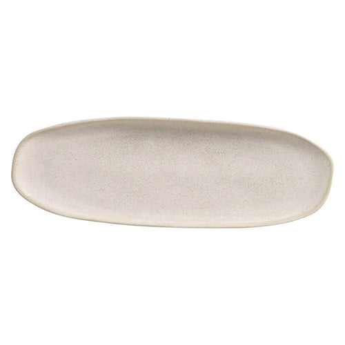 Porto Brasil Shallow Oval Platter Stoneware Latte ( Case of 12)