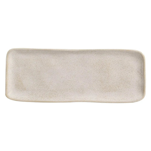 Porto Brasil Organic Rectangular Platter Stoneware Latte ( Case of 12)