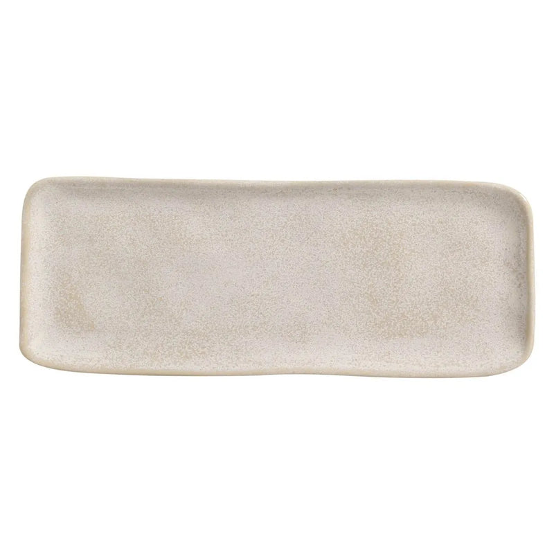 Porto Brasil Organic Rectangular Platter Stoneware Latte ( Case of 12)