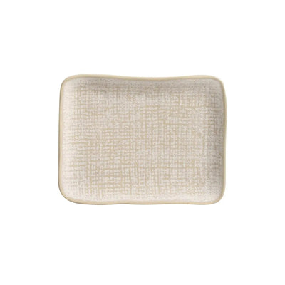 Porto Brasil Juta Rectangular Platter Stoneware Latte ( Case of 12)