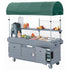 Cambro Kiosk Six Panel Serving Cart with Canopy for Commercial Foodservice