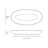 Porto Brasil Organic Deep Oval Platter 21.98oz Stoneware Breeze ( Case of 12)