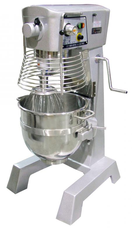 Omcan MX-CN-0030-T 30QT Planetary Mixer with Guard and Timer – 110V, 1500W